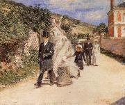 Theodore Robinson The Wedding March oil